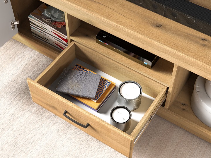 Dora Rustic TV Unit | Warm Wood Style | J&B Furniture