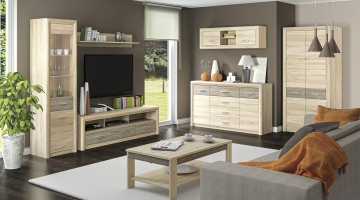 TV Units Ireland | Light Sonoma TV Stand | J&B Furniture