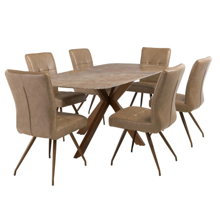 Dining Table Solero Brown Stone 180 cm - J&B Furniture