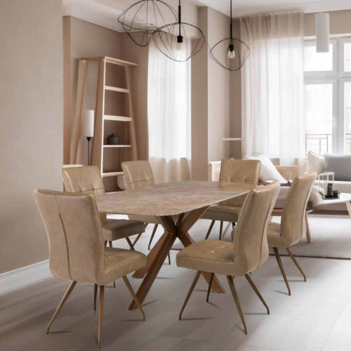 Dining Table Solero Brown Stone 180 cm - J&B Furniture