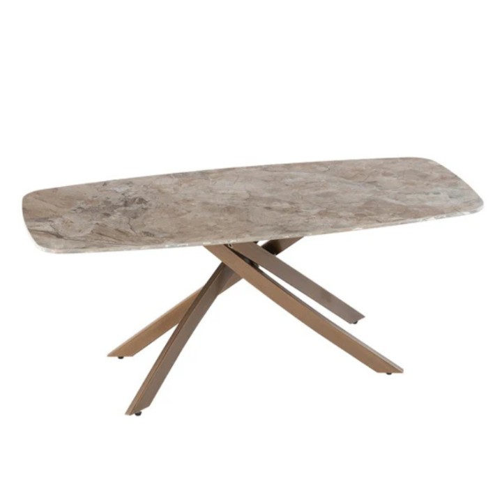 FENDI Coffee Table  brass legs - J&B Furniture