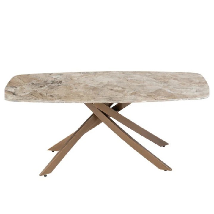 FENDI Coffee Table  brass legs - J&B Furniture