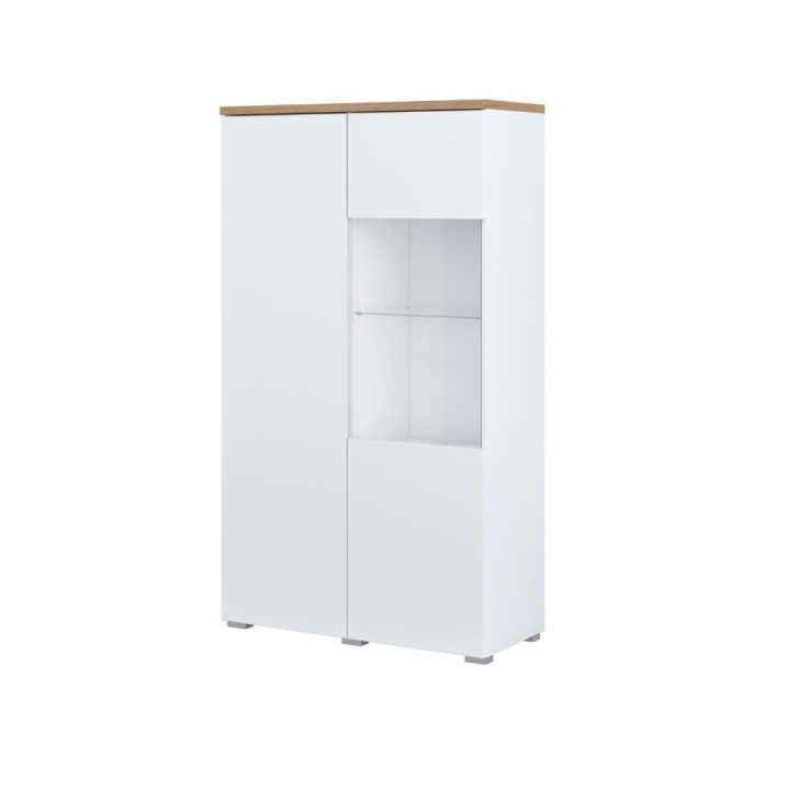 Modo Display Cabinet | White & Oak Display Unit Ireland