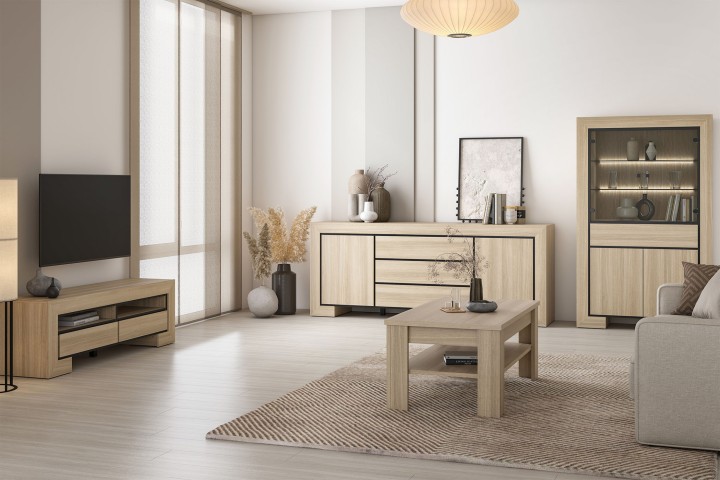 CUBA II Display Cabinet | Scandinavian Oak Display Unit