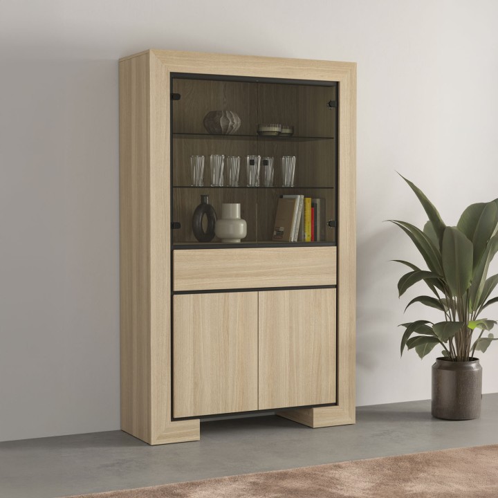 CUBA II Display Cabinet | Scandinavian Oak Display Unit