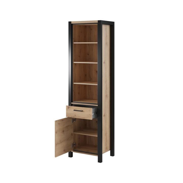 AKTIV Display Cabinet | Industrial Taurus Oak Unit
