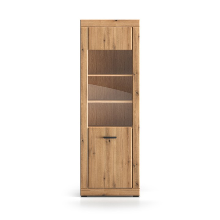 Traditional Oak Display Cabinet 195cm | J&B Furniture