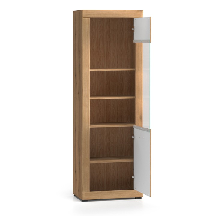 Traditional Oak Display Cabinet 195cm | J&B Furniture