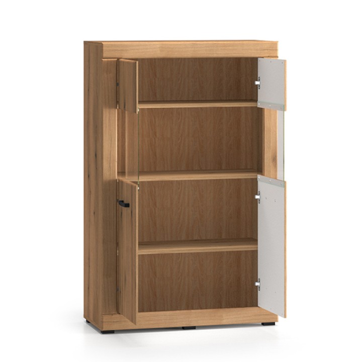 Traditional Oak Small Display Cabinet 144cm | J&B Furniture