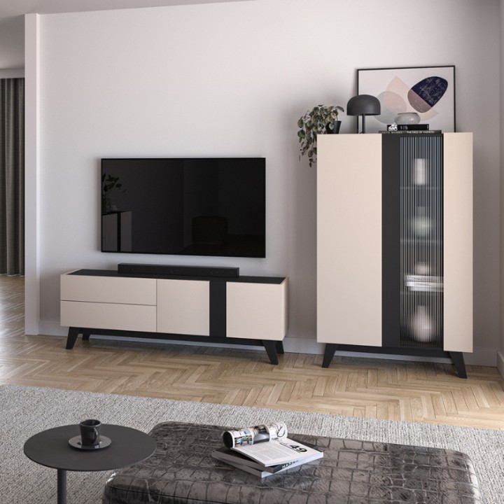 Display Cabinet 155cm | Stylish Display Unit | J&B Furniture
