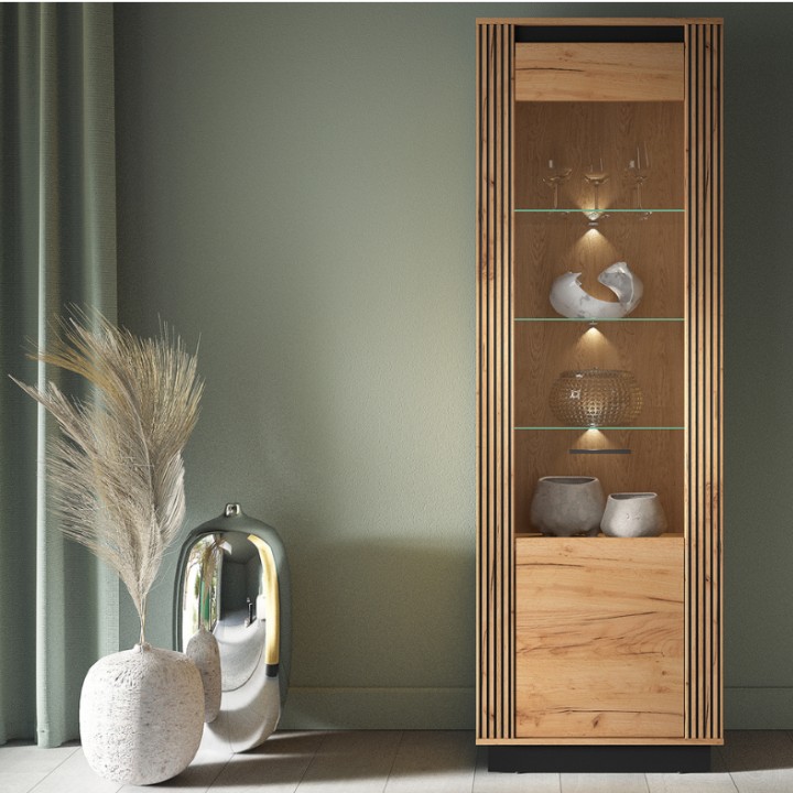Modern Display Cabinet – Tall Display Unit 200cm