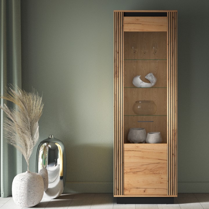 Modern Display Cabinet – Tall Display Unit 200cm