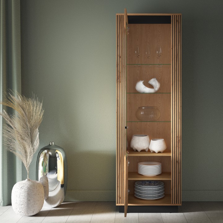 Modern Display Cabinet – Tall Display Unit 200cm