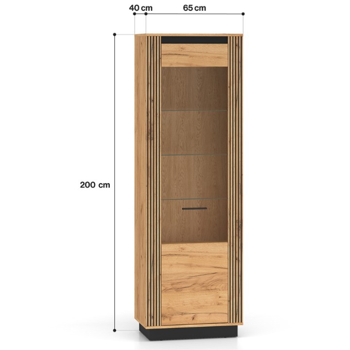 Modern Display Cabinet – Tall Display Unit 200cm