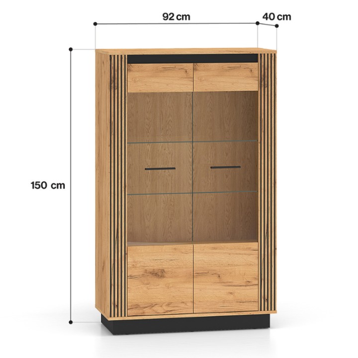 Modern Display Cabinet – Display Unit 141cm