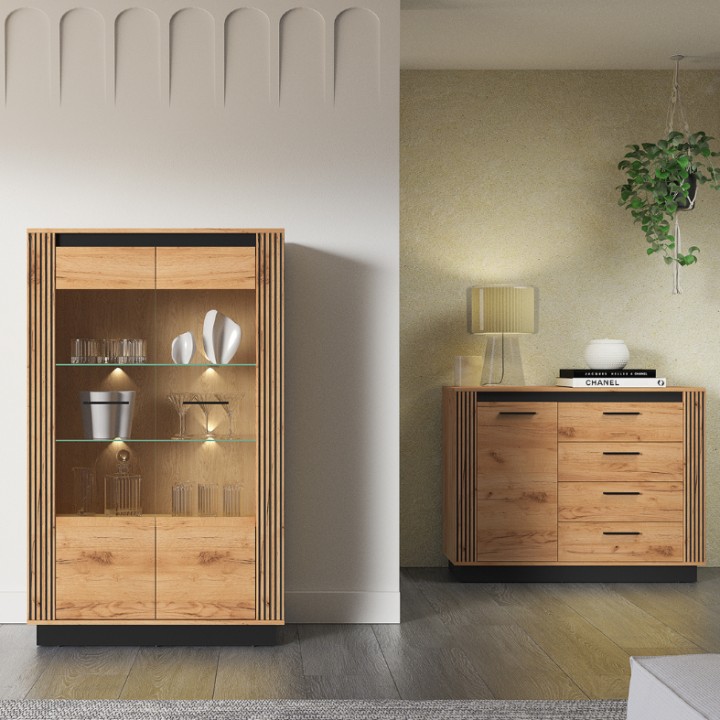 Modern Display Cabinet – Display Unit 141cm