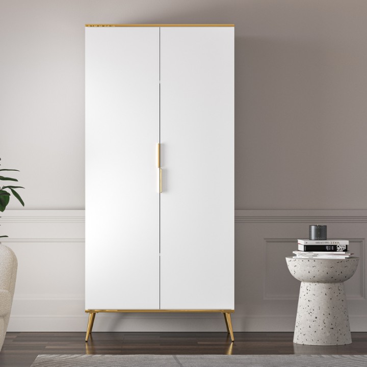 VITERBO Wardrobe White Elegant & Minimalist
