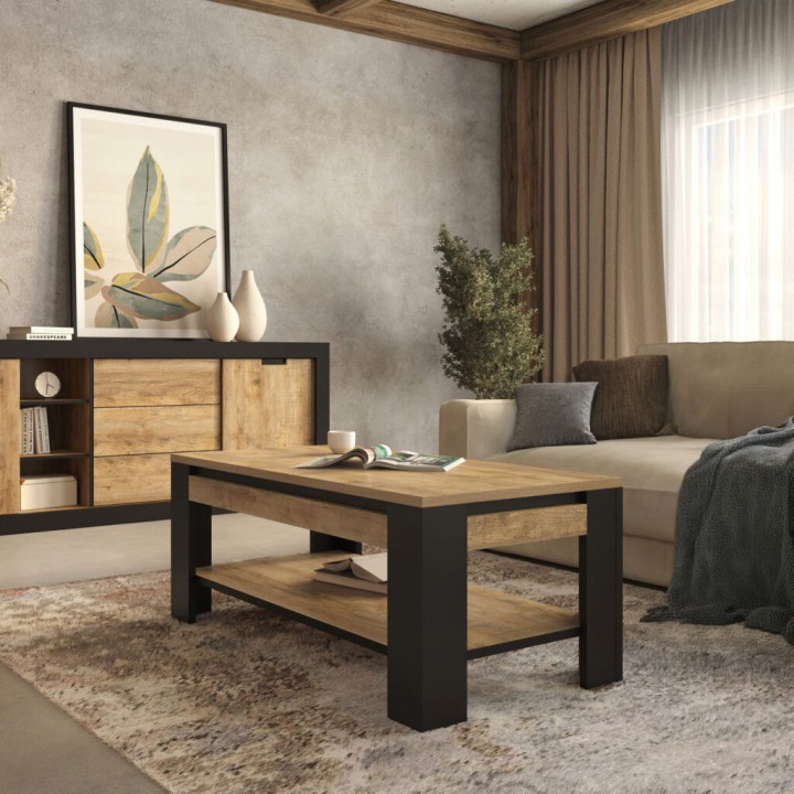 TUDOR Coffee Table Samdal Oak – Modern Loft Style