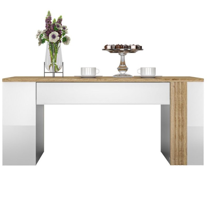 ORE Coffee Table – Modern Cashmere & Oak Style