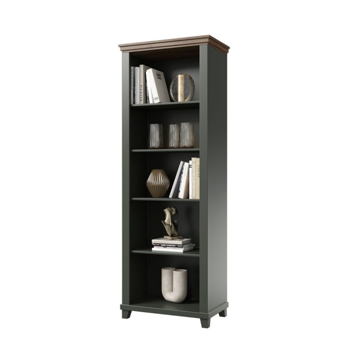 EVA Bookcase – Green & Lefkas Oak Bookshelf Ireland