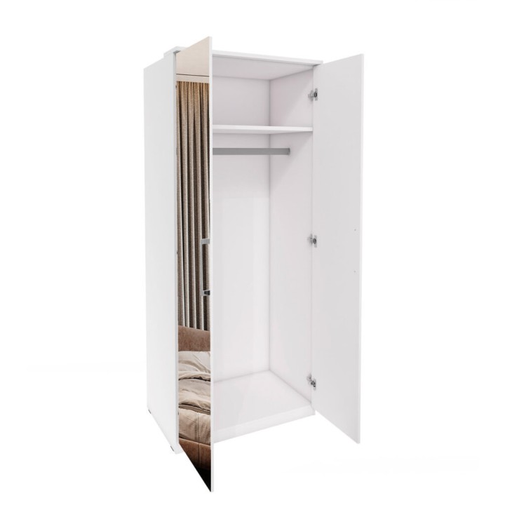Optima wardrobe 2 Door With a Mirror - J&B Furniture
