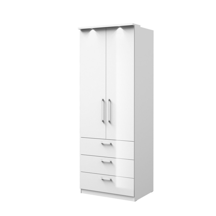 Optima 03 -  wardrobe  2 door 3 drawer - J&B Furniture