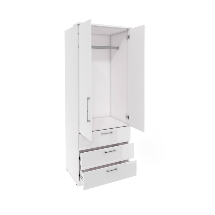 Optima 03 -  wardrobe  2 door 3 drawer - J&B Furniture