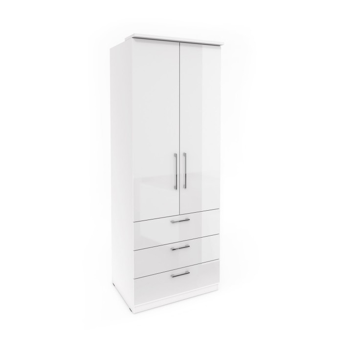 Optima 03 -  wardrobe  2 door 3 drawer - J&B Furniture