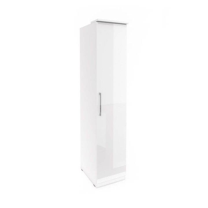 Optima 05 -   wardrobe 1 door L/R in White - J&B Furniture