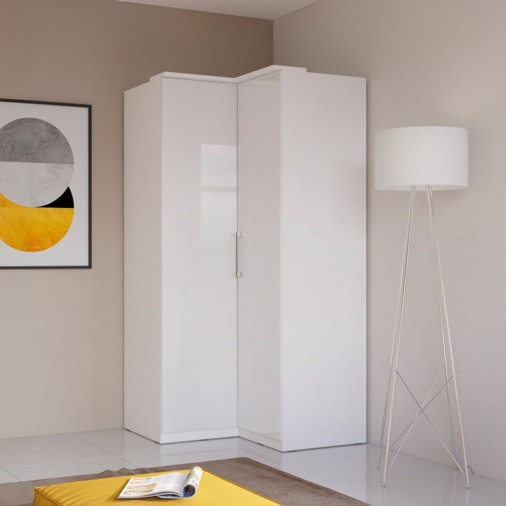 Optima corner wardrobe  2 door - J&B Furniture