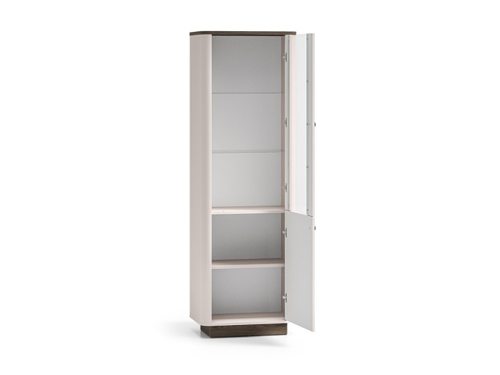 Vilario  Display Cabinet Cashmere with Oak - J&B Furniture