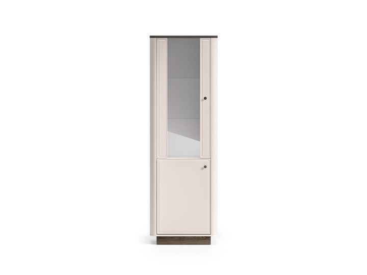 Vilario  Display Cabinet Cashmere with Oak - J&B Furniture