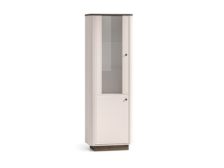 Vilario  Display Cabinet Cashmere with Oak - J&B Furniture