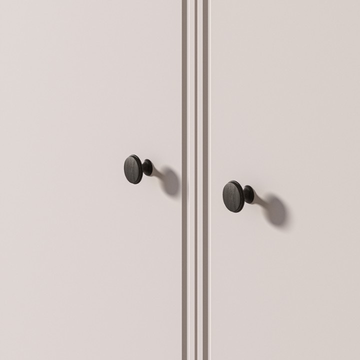 Small Wardrobe Modern Cashmere & Oak  - J&B Furniture