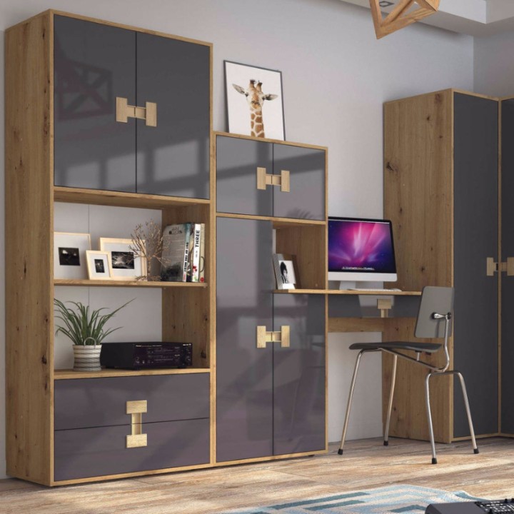 Modern Office Desk with Storage | Home & Office Workspace