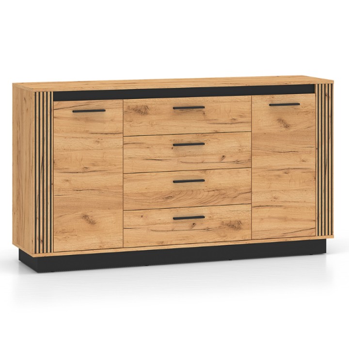 Urso Sideboard – Oak & Black Modern Sideboard