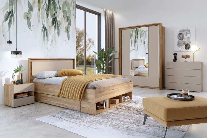 Elegant IMPRESSIO Sideboard in Mauvella Oak & Cashmere