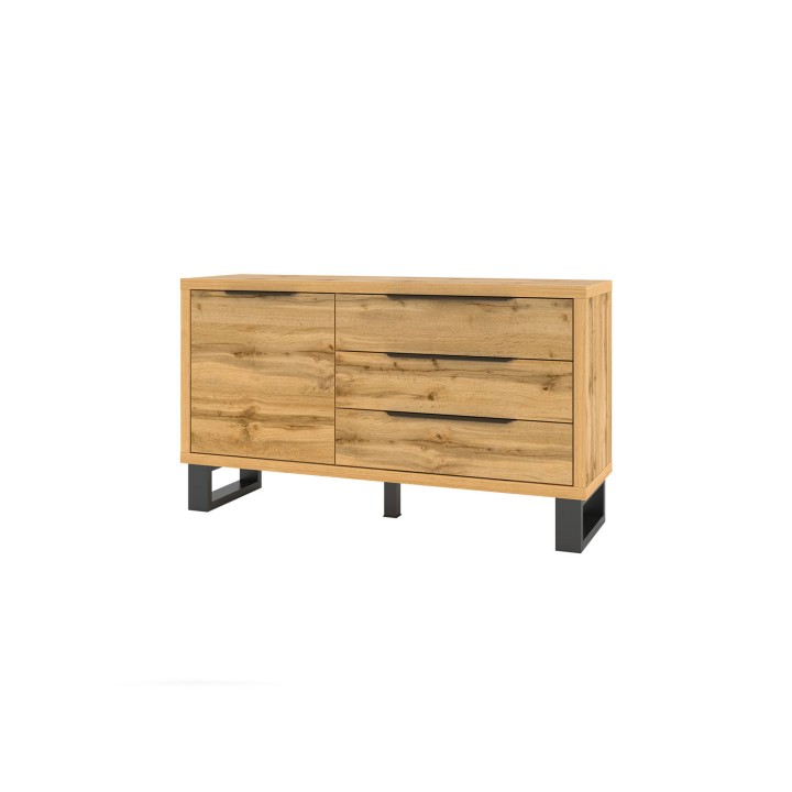 Halle Sideboard –  Oak 1 Door 3 Drawer Unit - J&B Furniture