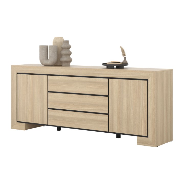 Cuba II Sideboard – Nordic Oak 2 Door 3 Drawer Design