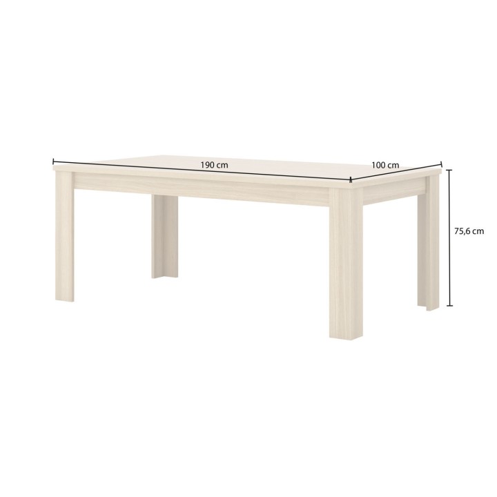 Cuba II Dining Table – Nordic Oak Modern Design