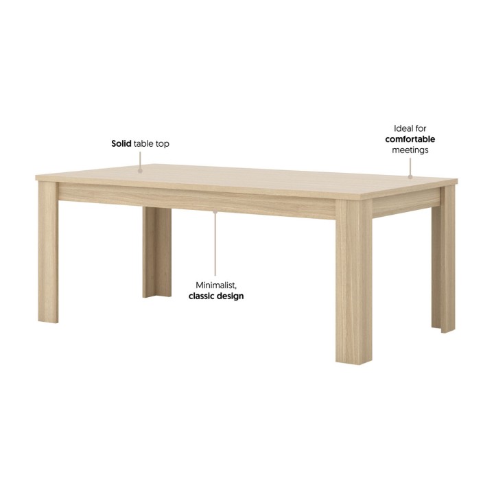 Cuba II Dining Table – Nordic Oak Modern Design