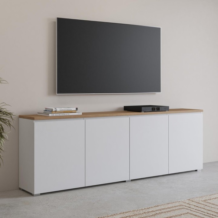 Modern White Sideboard 4 Door – Modo Collection | J&B