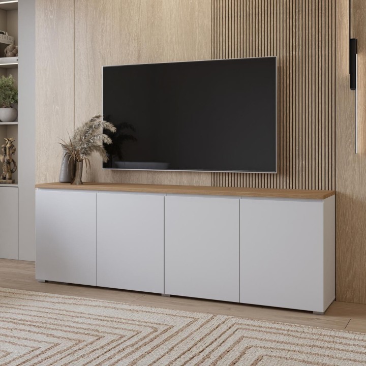 Modern White Sideboard 4 Door – Modo Collection | J&B
