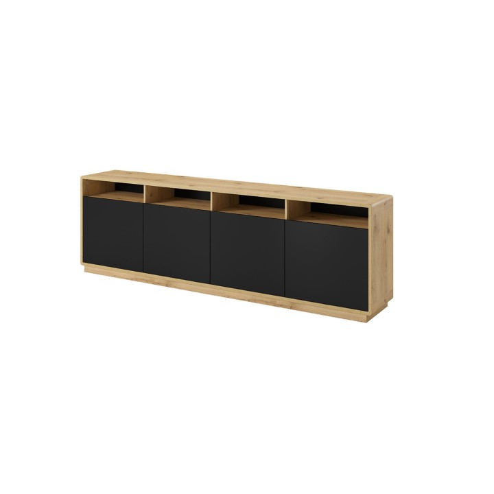 Black 4 Door Sideboard – Aston Modern Storage | J&B