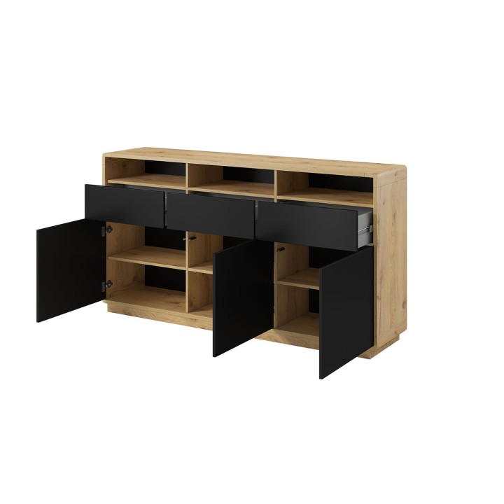 Black Sideboard with Drawers – Aston Modern Storage | J&B