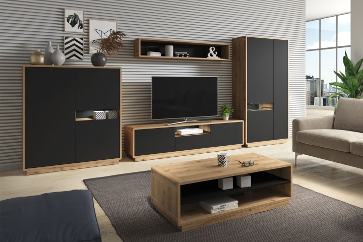 Modern Black Sideboard with Drawers | Aston Collection