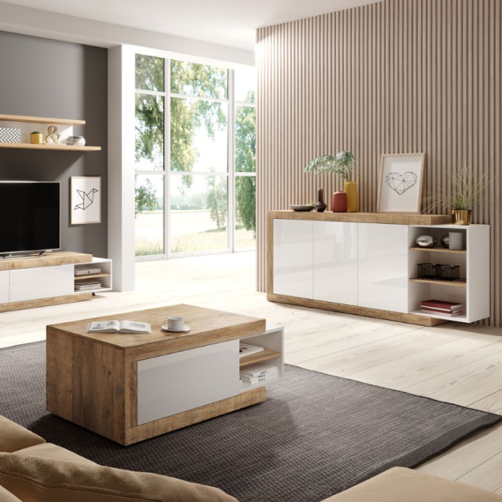 Sintra 220cm 3 Door Chest of Drawers | J&B Furniture
