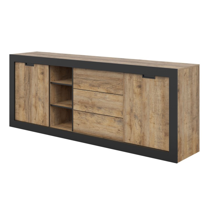 Loft Style Sideboard 220cm in Oak | J&B Furniture Limerick