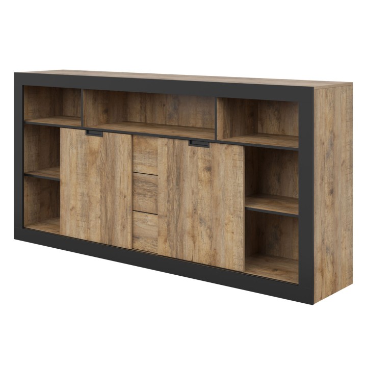 Tudor  Oak Sideboard 2 Door 3 Drawer