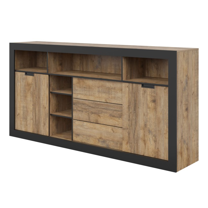Tudor  Oak Sideboard 2 Door 3 Drawer